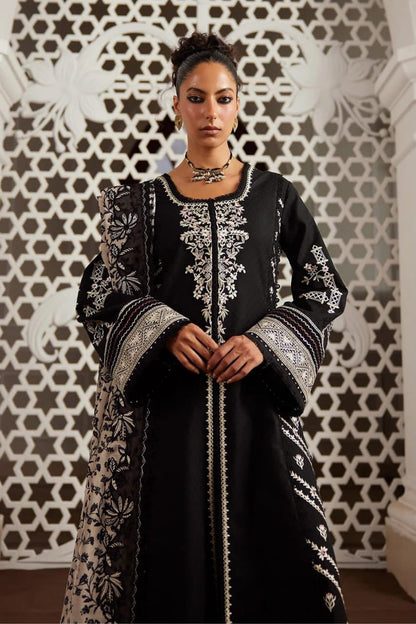 Black festive Pakistani dress for women in UAE