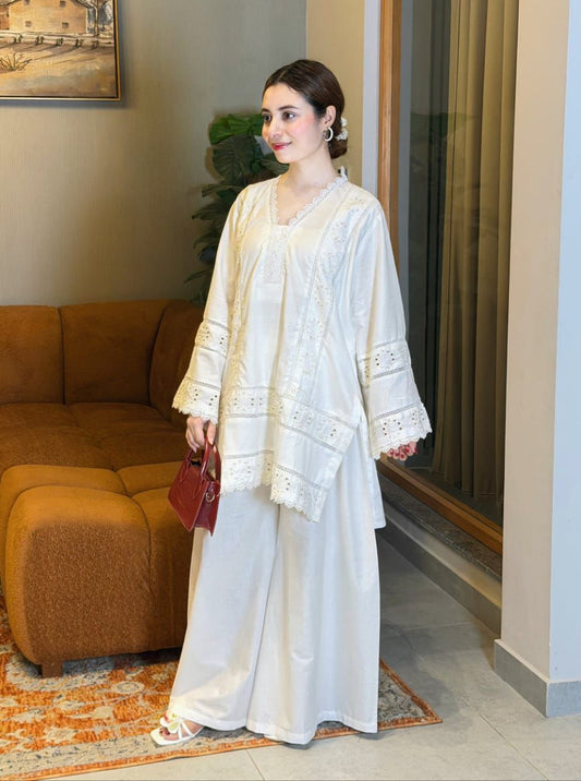 White Pakistani Dress