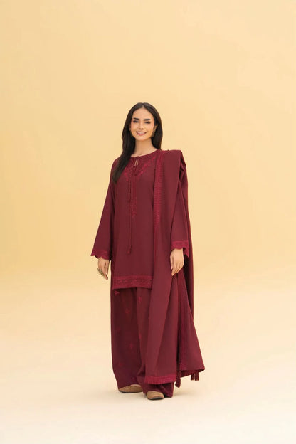 Maroon Embroidered Salwar Kameez Suit Set